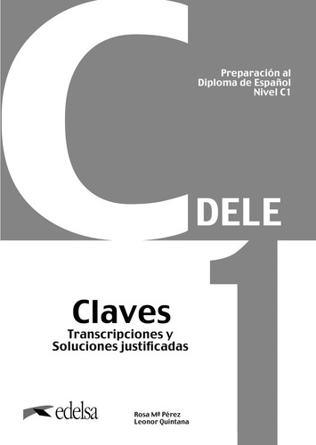 Libro Preparacion Al Dele C1 Claves Nueva Edicion - Perez...