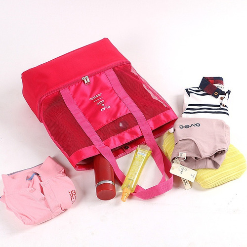 Imagen 1 de 7 de Multifuncional Malla Y Aislante Bolsa Para Picnic Y La Playa