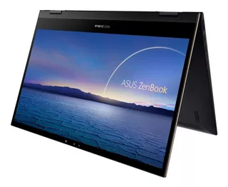 Ultrabook gamer Asus UX371 jade black táctil 13.3", Intel Core i7 16GB de RAM 0GB HDD 512GB SSD, Intel Iris Xe Graphics 60 Hz 3840x2160px Windows 10 Home