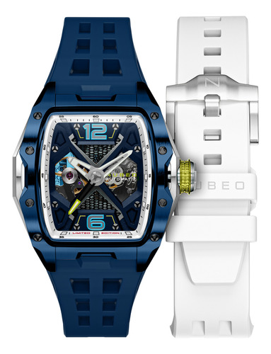 Reloj Nubeo Davinci Automatic Limited Edition Nb-6078-01 Correa Azul