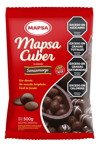 Chocolate Mapsa Cuber Boton X 500gr