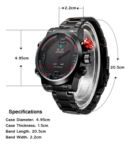 Reloj Militar Weide Sports Wh-2309 Quartz