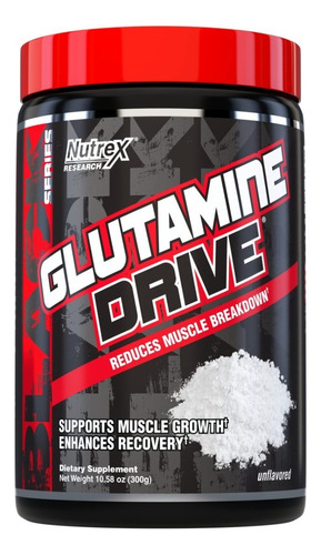 Glutamina Nutrex Glutamine Drive 300 G 60 Srvs Sabor Sin Sabor