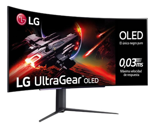 Monitor LG Ultragear 45gr95qe-b Oled 3440x1400, 21:9, 240hz Color Gris