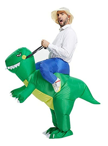 Disfraz De Dinosaurio Inflable Para Adultos, Talla Unica
