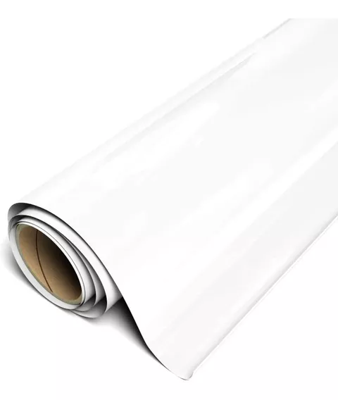 Papel Contact Autoadhesivo Color Blanco Rollo De 0.45x10mts