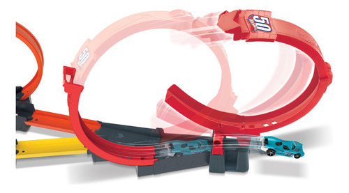 Pista De Brinquedo Super Loop Action 4 A 10 Anos Hot Wheels Multicolor