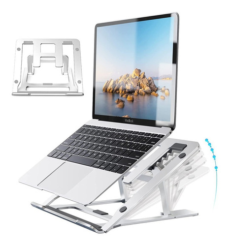 Soporte Para Laptop Ergonómico Plegable De Aluminio Portátil