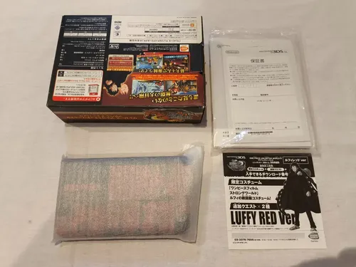 Nintendo 3ds Ll Edição Limitada One Piece Vermelho- 3ds Xl One