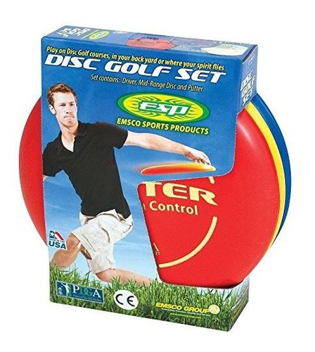 Emsco Esp Disc Golf Starter Set Con Goal - Juego De 3 Discos