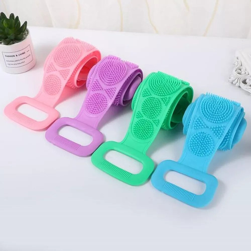 Cepillo Baño Silicona De Espalda Masajeador Ducha Exfoliante