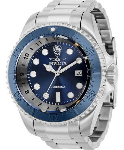 Reloj  Hydromax 38019 Para Hombre Cuarzo Con Esfera Azul