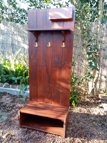 Perchero, Mueble, Multiuso,recibidor, Rustico