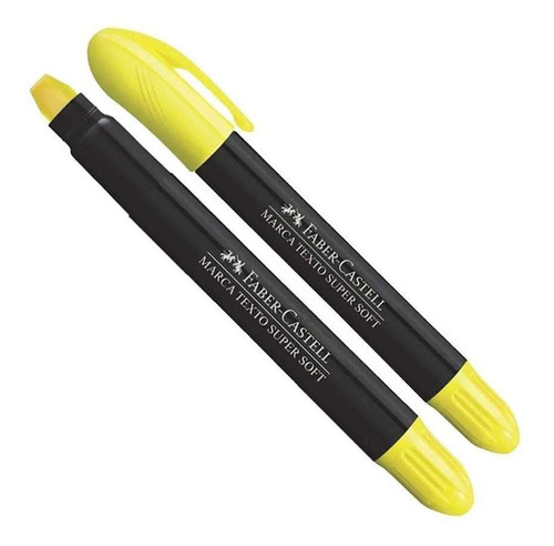 Marca de gel amarillo Supersoft Texto - Faber Castell