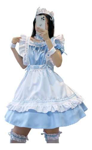 Lindo Traje De Sirvienta Lolita Cosplay