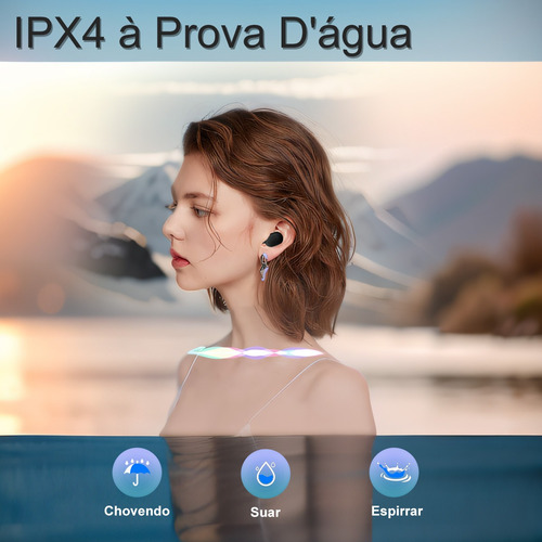 Fone De Ouvido Bluetooth 5.0 Par Sem Fio Duplo
