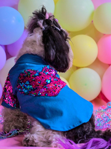 Camisa Mezclilla M Ropa Para Perro Gato Mascotas Accesorios