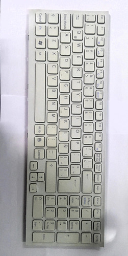 Teclado Blanco 148915611 Para Laptop Sony  