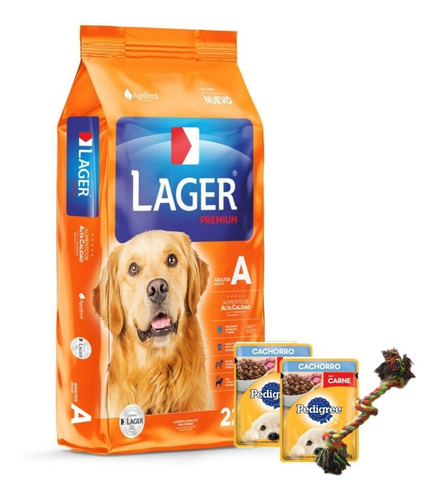 Imagen 1 de 1 de Lager Premium Adulto 22kg + Salsas + Regalo + Envio