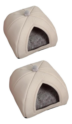 2x Suave Cueva Cama Para Mascotas Perro Tienda Manta