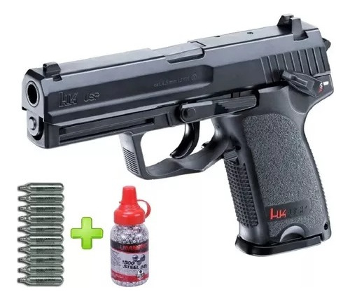 Pistola Aire Comprimido Hk Usp Co2 4,5mm Umarex + Kit Co2