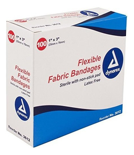 Vendas Adhesivas De Tela Flexible Dynarex - 3612, Caja D