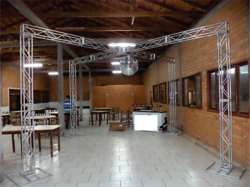 Imagem 2 de 9 de Treliças Kit Trave Box Truss Dj Q20 Aço 3x6m Em X - Lourenço