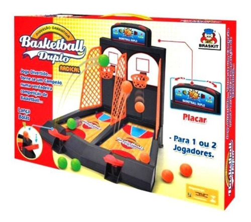 Imagem 2 de 2 de Jogo Basquete Brinquedo Basketball Duplo Jogo Com Placar