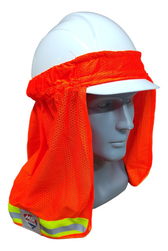 Cubrenuca Para Casco De Alta Visibilidad Color Naranja 6 Pza