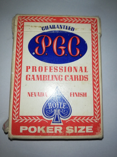 Cartas De Poker P. G. C Profesional Made In Usa 