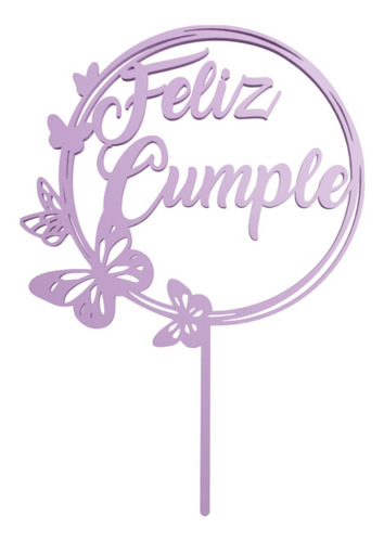 Cake Topper Feliz Cumple