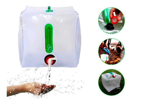 Garrafa Agua Bolsa Plegable Transportar Liquidos Dispensador