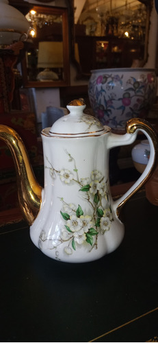 Antigua Vajilla Porcelana Cafetera  Chip Diminuto Pico N425