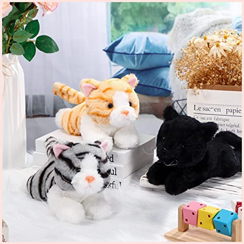 3 Piezas 9 Pulgadas Peluche De Gato Animal De Peluche Gato L