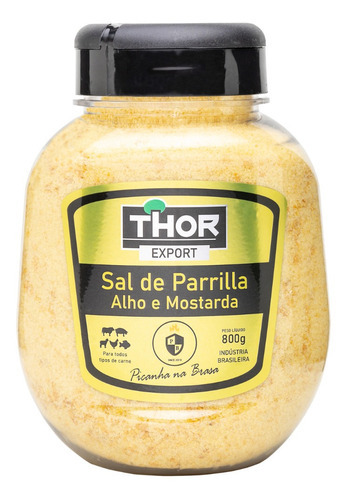 Sal De Parrilla Alho E Mostarda Thor 800g