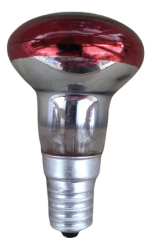 Lampada Mini Refletora 130v 25w Vermelha E14 Luminaria