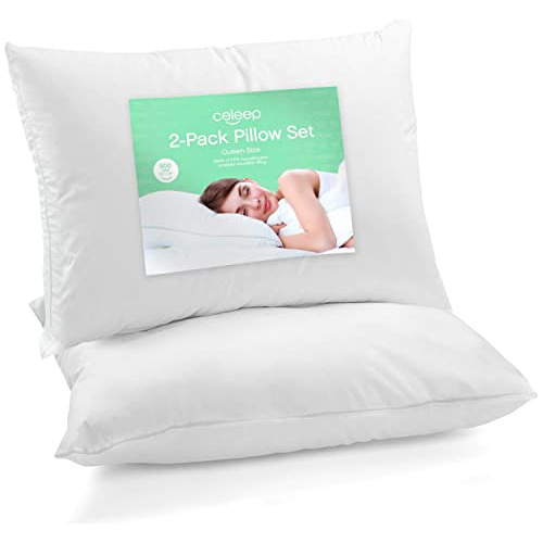 Celeep Bed Pillows (2 Pack) - Pillow Set King Size - Sdw35