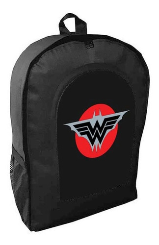 Mochila Negra Batman Adulto / Escolar N2