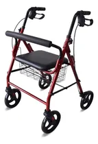 Comprar Andador Ortopedico Plegable C\u002Fruedas Frenos Asiento Bolso