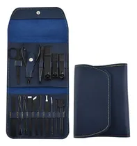 Comprar Set Manicura Pedicura Cortauñas Estuche 16 Piezas Accesorios Color Azul Una Ganga Tienda®
