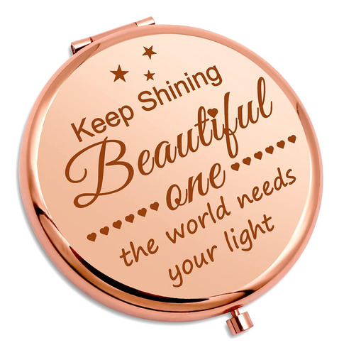 Espejo De Maquillaje Compacto Para Regalar A Niñas
