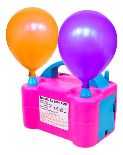 Inflador Globos Eléctrico Con 2 Inyectores 600w Portátil