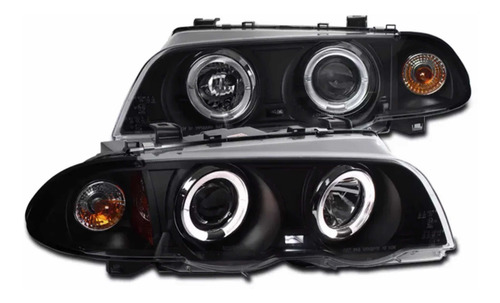Imagen 1 de 1 de Faros De Lupa + Ojo De Angel Para Bmw E46 Serie 3 1999 2001