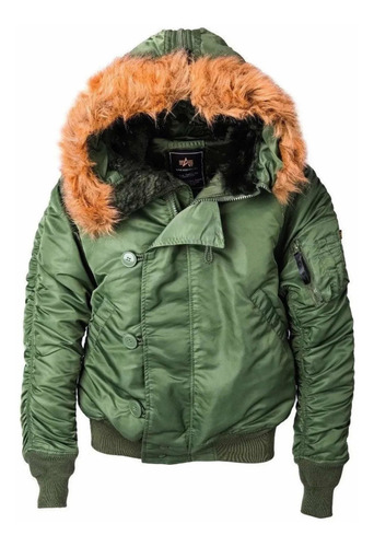 Campera Alpha Industries N-2b Verde Original Usa Xl Nueva