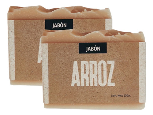 Jabón Arroz 2 De 120g Volviendo Al Origen Artesanal