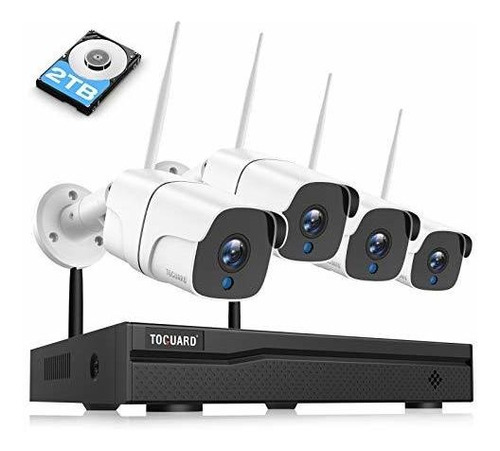 Camara Seguridad Inalambrico 8ch 1080p Nvr Disco Duro 2 Tb W