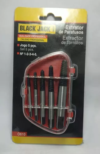 Set Juego Extractor Tornillos Rotos X 5pz Black Jack O610