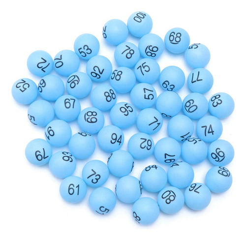 Toyvian 100 Bolas Numeradas 1-100 Pelotas De Lotería De Teni