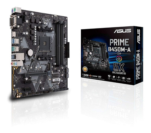 Motherboard Asus B450m-a Prime Csm Am4 Ddr4 M.2 Logg