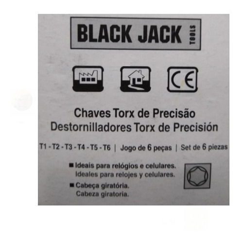 Imagen 3 de 7 de Destornilladores Torx Black Jack Set De 6 Piezas B400